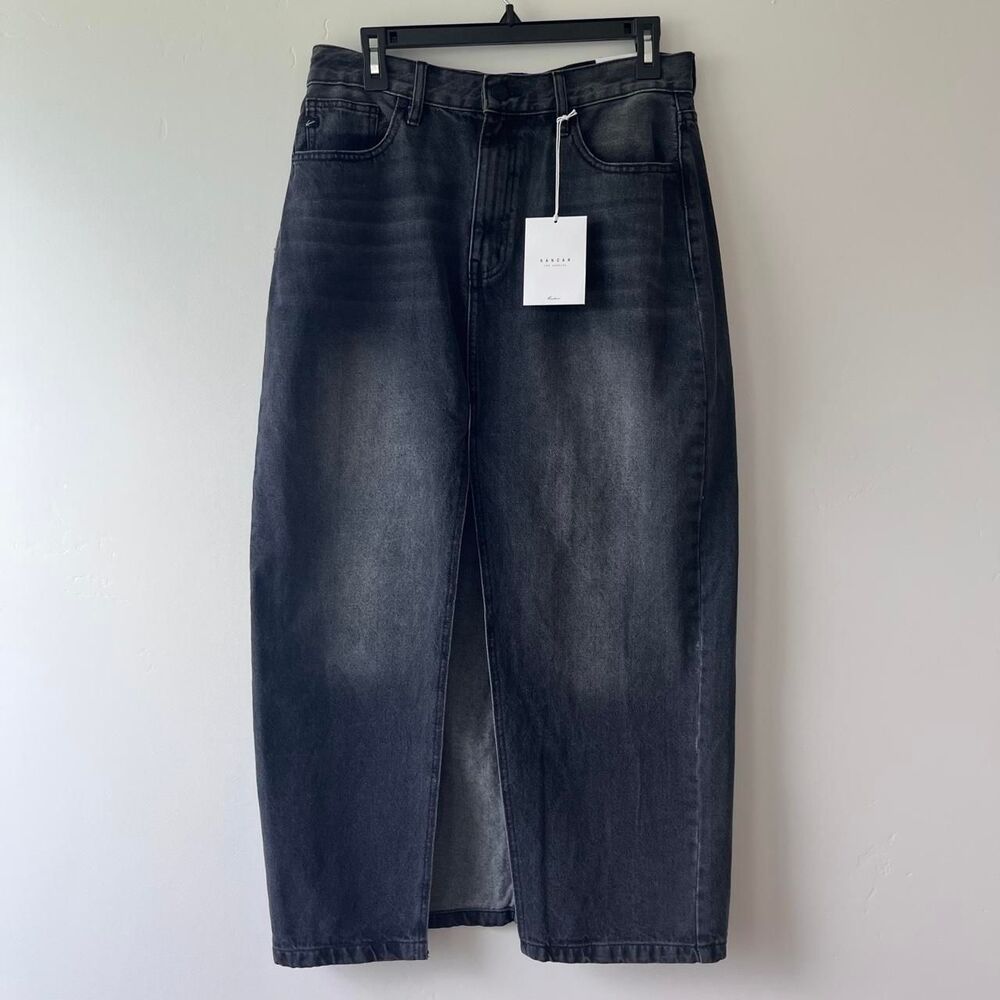 Kancan Women's Black and Grey Skirt